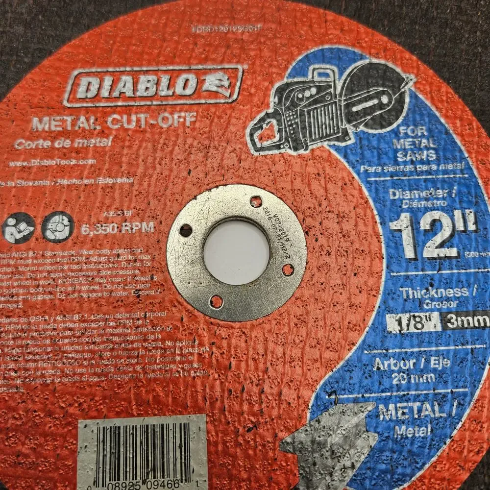 DIABLO METAL CUT-OFF WHEELS - 10IN & 12IN COMBO DEAL NWOB